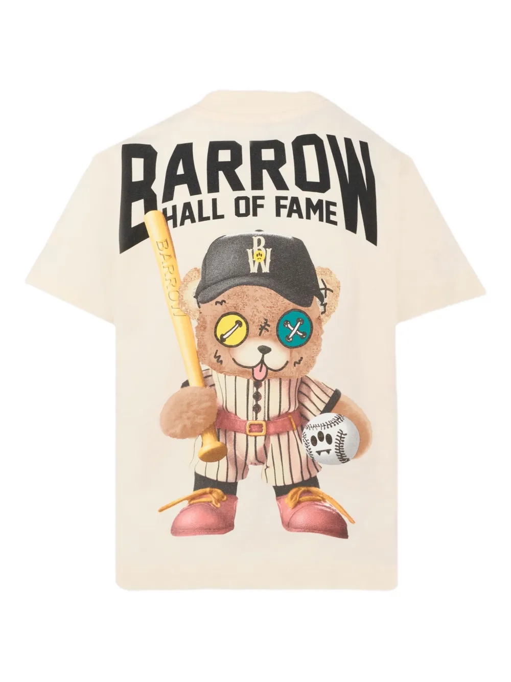 Barrow kids logo-appliqué T-shirt Beige