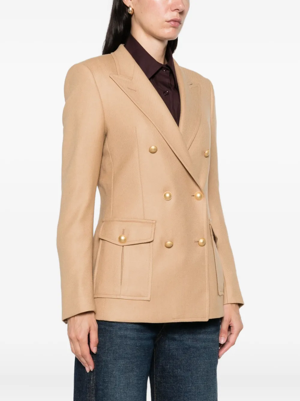 Tagliatore double-breasted blazer Beige