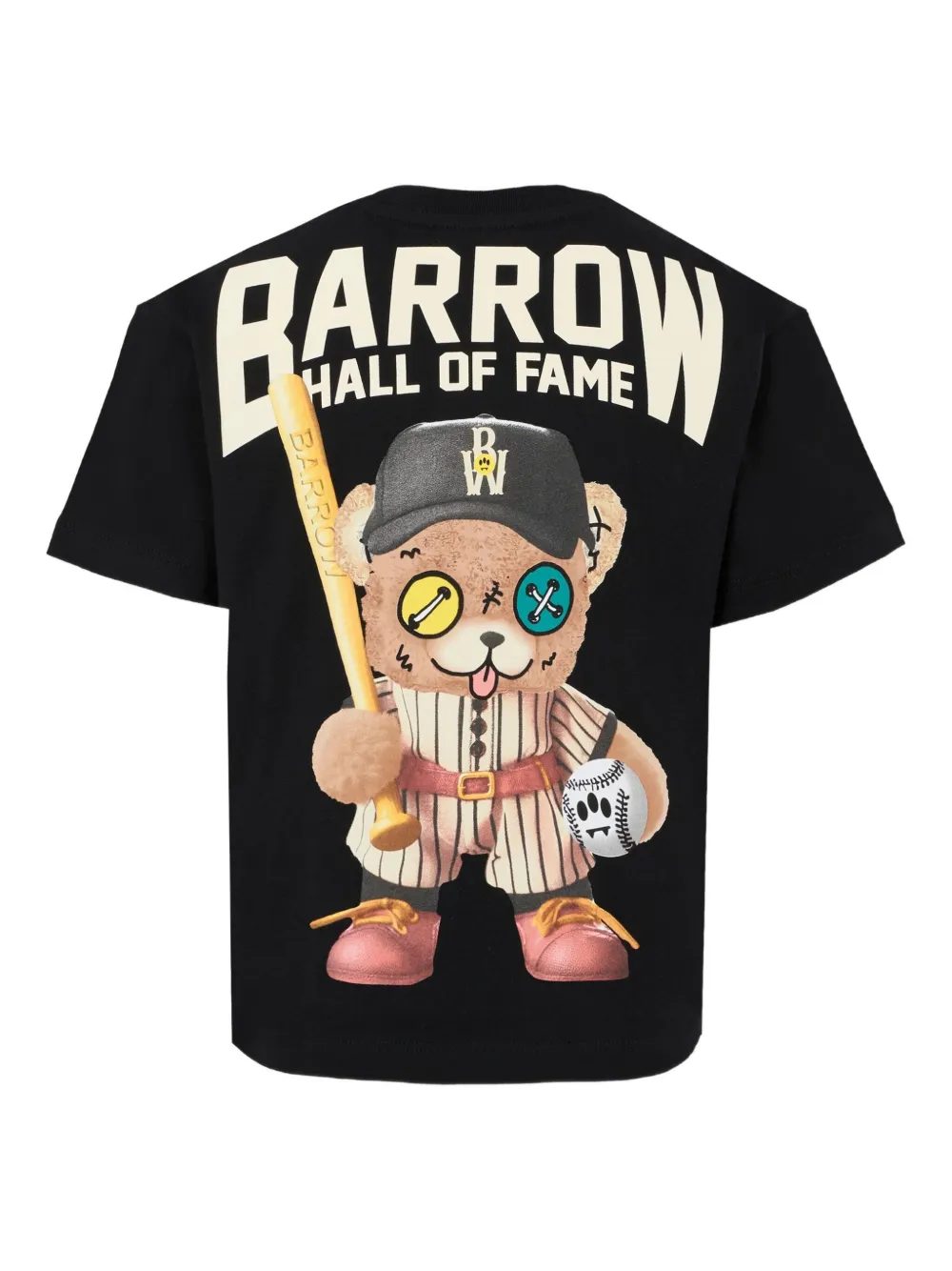 Barrow kids logo-appliqué T-shirt Zwart