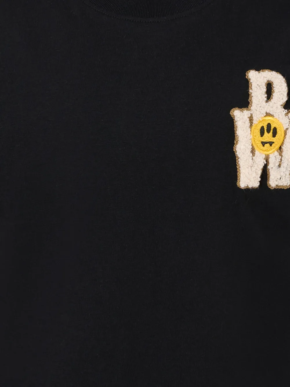 Barrow kids logo-appliqué T-shirt Zwart