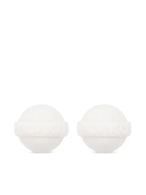 Fiorucci logo-embossed clip-on earring