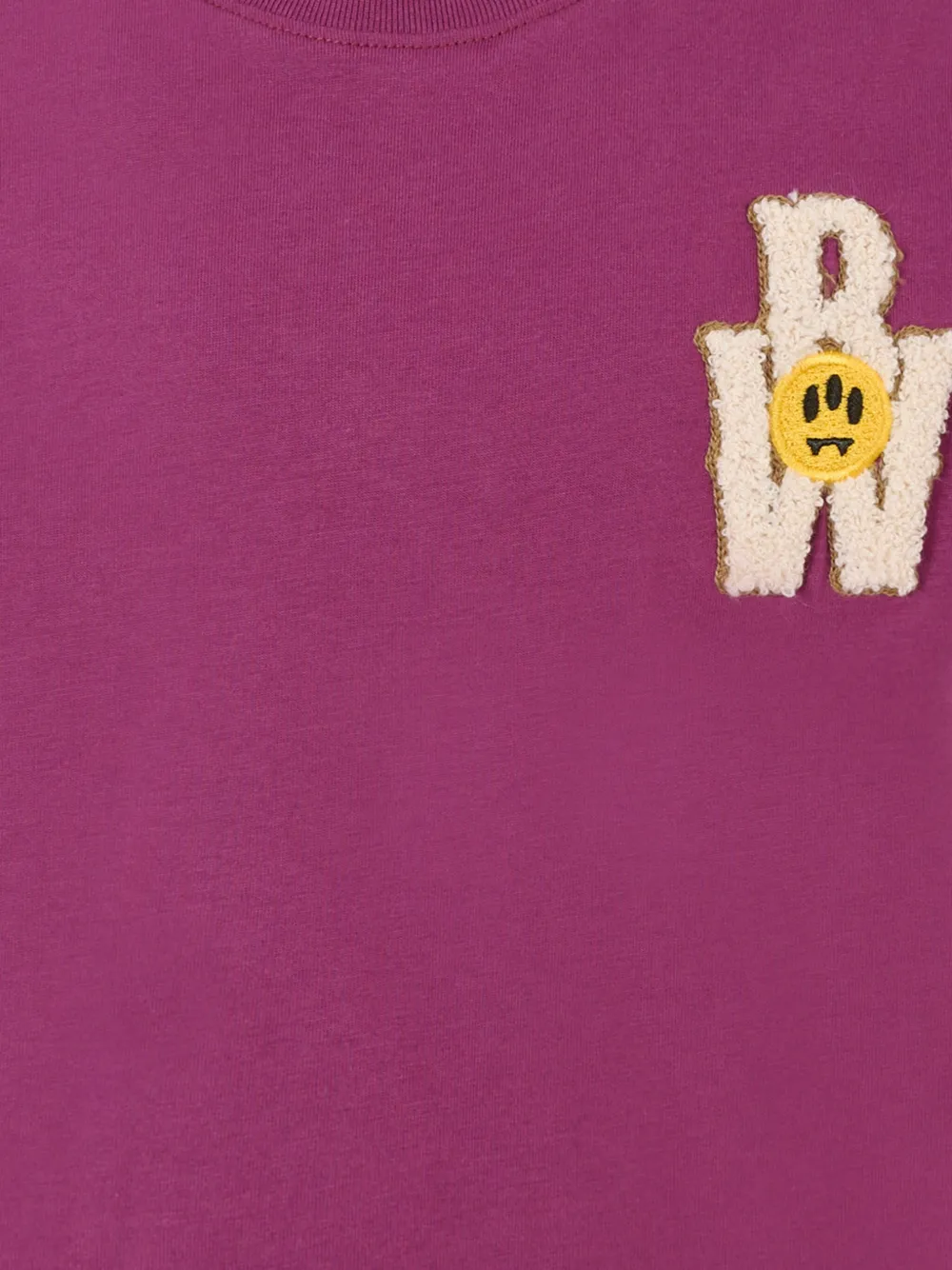 Barrow kids logo-appliqué T-shirt Paars