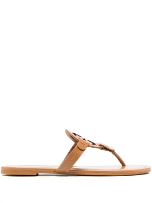 Tory Burch Miller Leather Sandals | Brown | FARFETCH