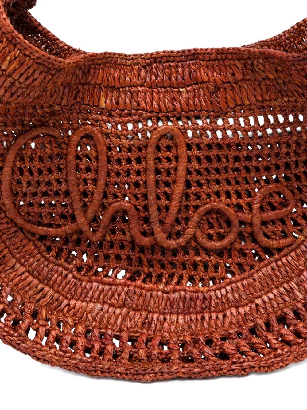 Chloé Summer Banana geweven shopper Bruin