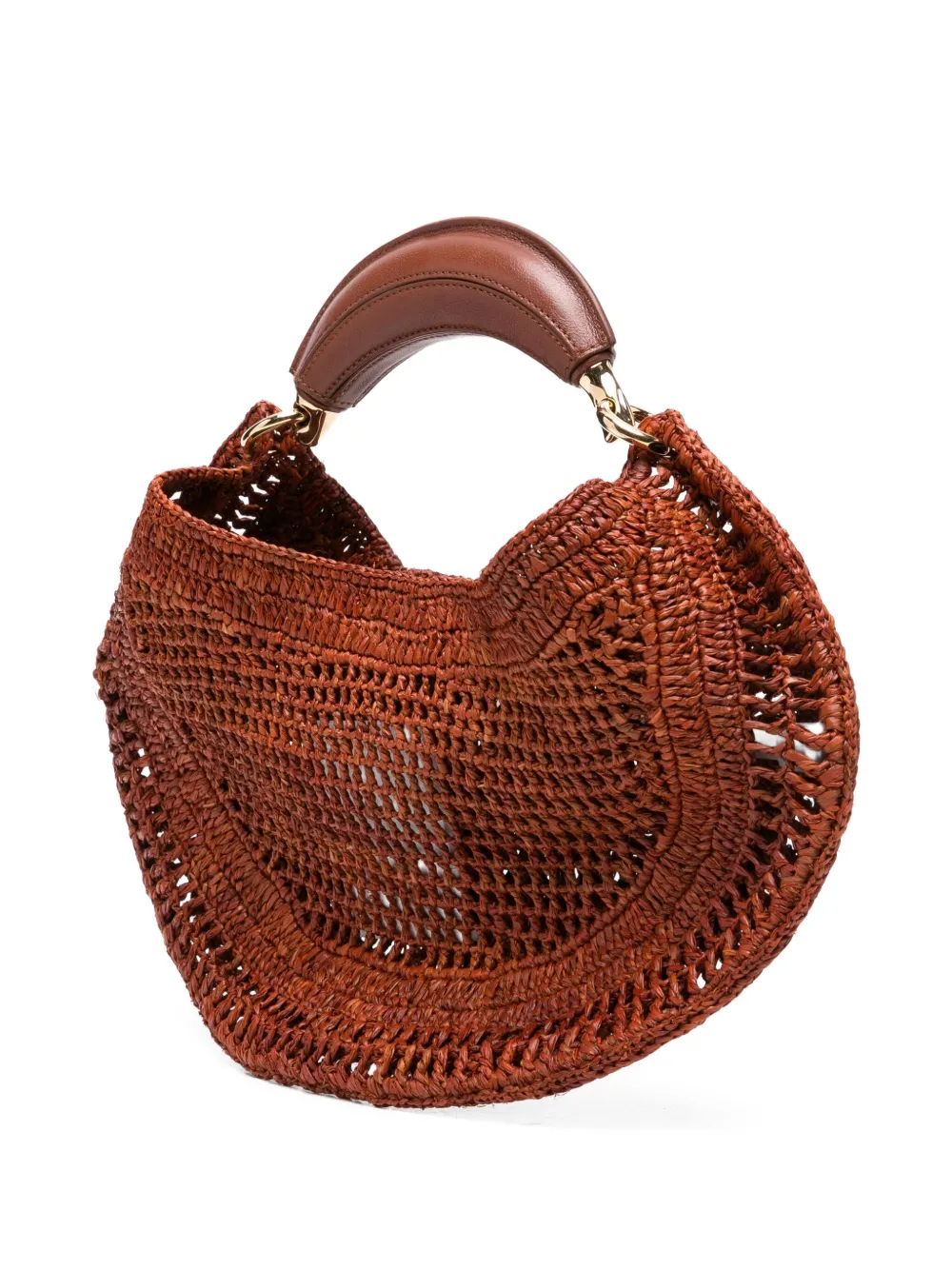 Chloé Summer Banana geweven shopper Bruin