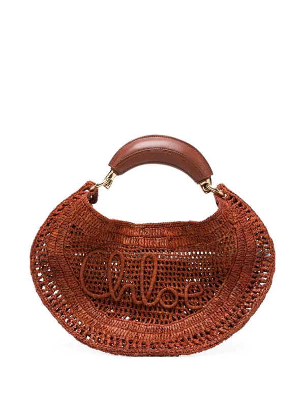 Chloé Summer Banana Woven Tote Bag | Brown | FARFETCH CA