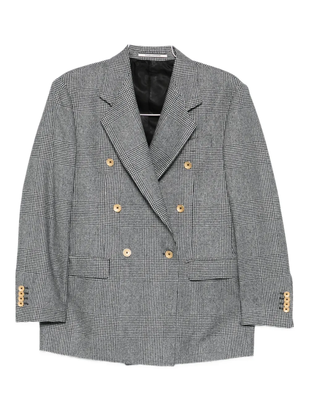 Tagliatore plaid-pattern double-breasted suit - Nero