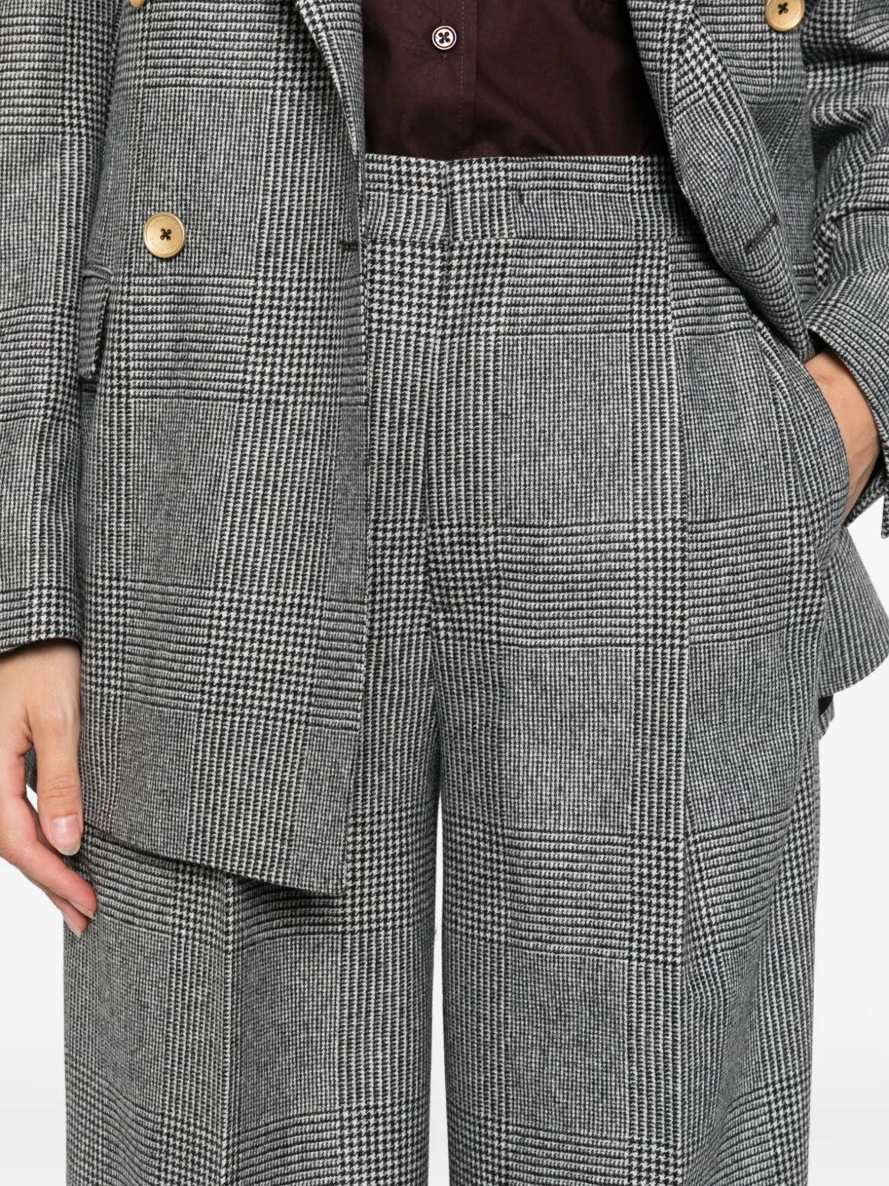 Tagliatore plaid-pattern double-breasted suit Zwart