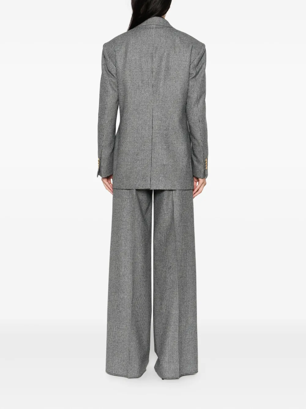 Tagliatore plaid-pattern double-breasted suit Zwart
