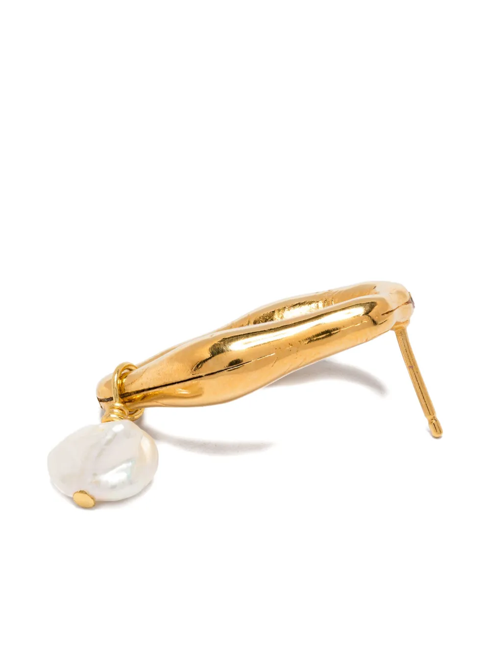  Forte Forte Pendientes Con Perlas Artificiales - Dorado 