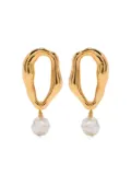 Forte Forte faux-pearl earrings - Gold