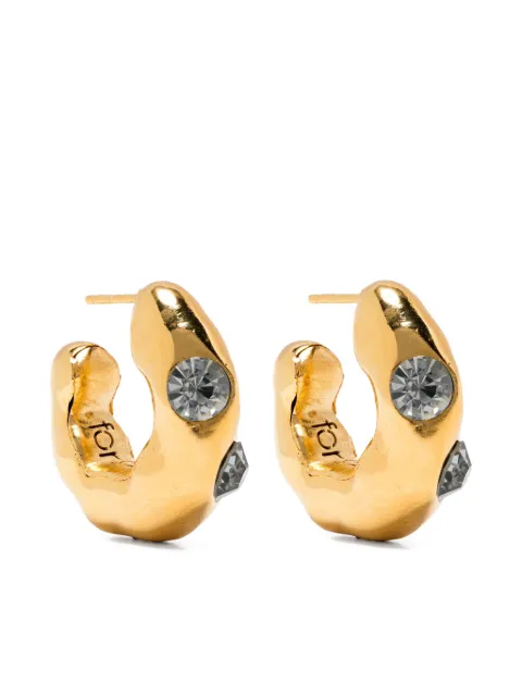 Forte Forte Dangling strass earrings 