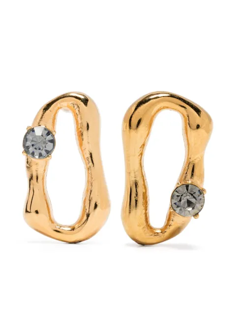 Forte Forte sculped crystal earrings