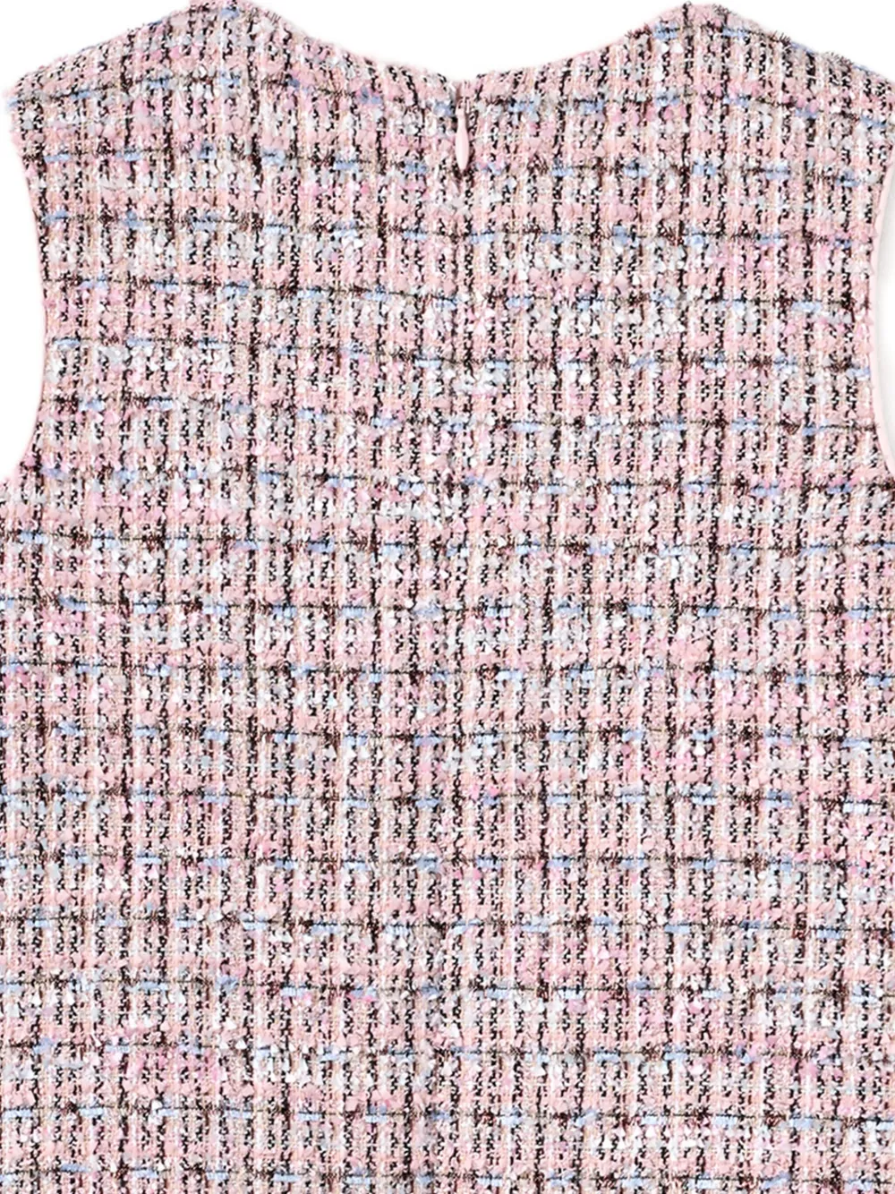 Self-Portrait Kids Verfraaide tweed jurk Roze