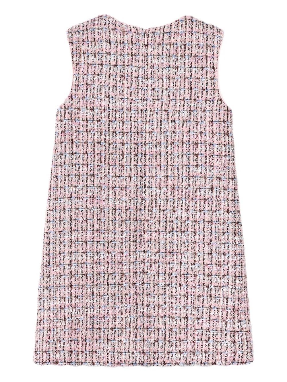 Self-Portrait Kids Verfraaide tweed jurk Roze