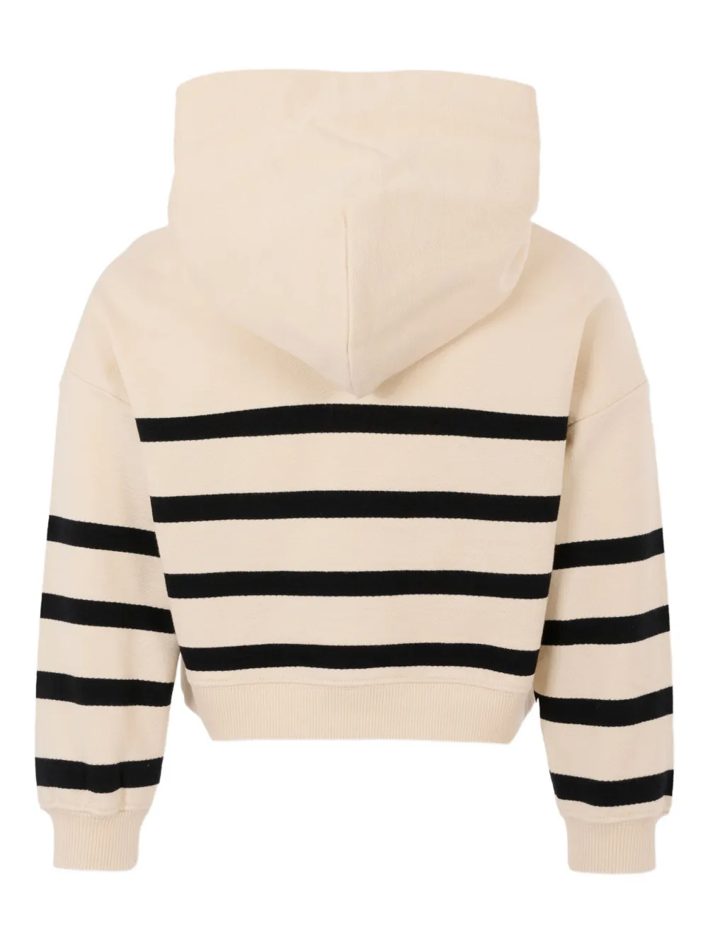 Calvin Klein Kids striped logo hoodie Beige