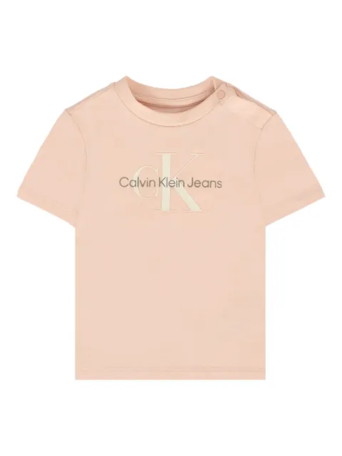 Calvin Klein Kids logo-embroidered T-shirt