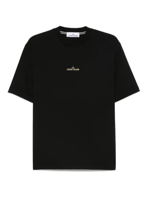 Stone Island logo-embroidered cotton T-shirt