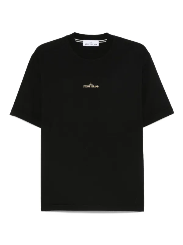 Stone Island ロゴ Tシャツ | ブラック | FARFETCH JP
