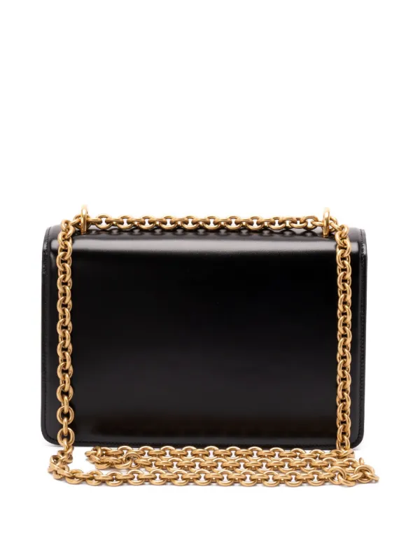 Valentino Garavani Vain Logo Chain Shoulder Bag | Black | FARFETCH