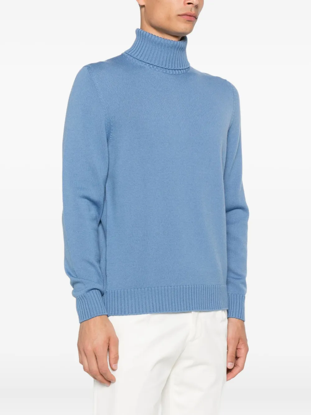 Drumohr Coltrui van merinowol Blauw