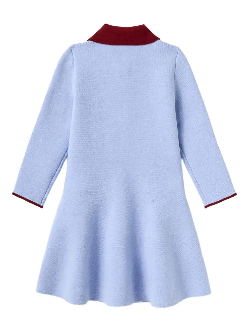 Self-Portrait Kids Jurk met polokraag en knopen BLUE