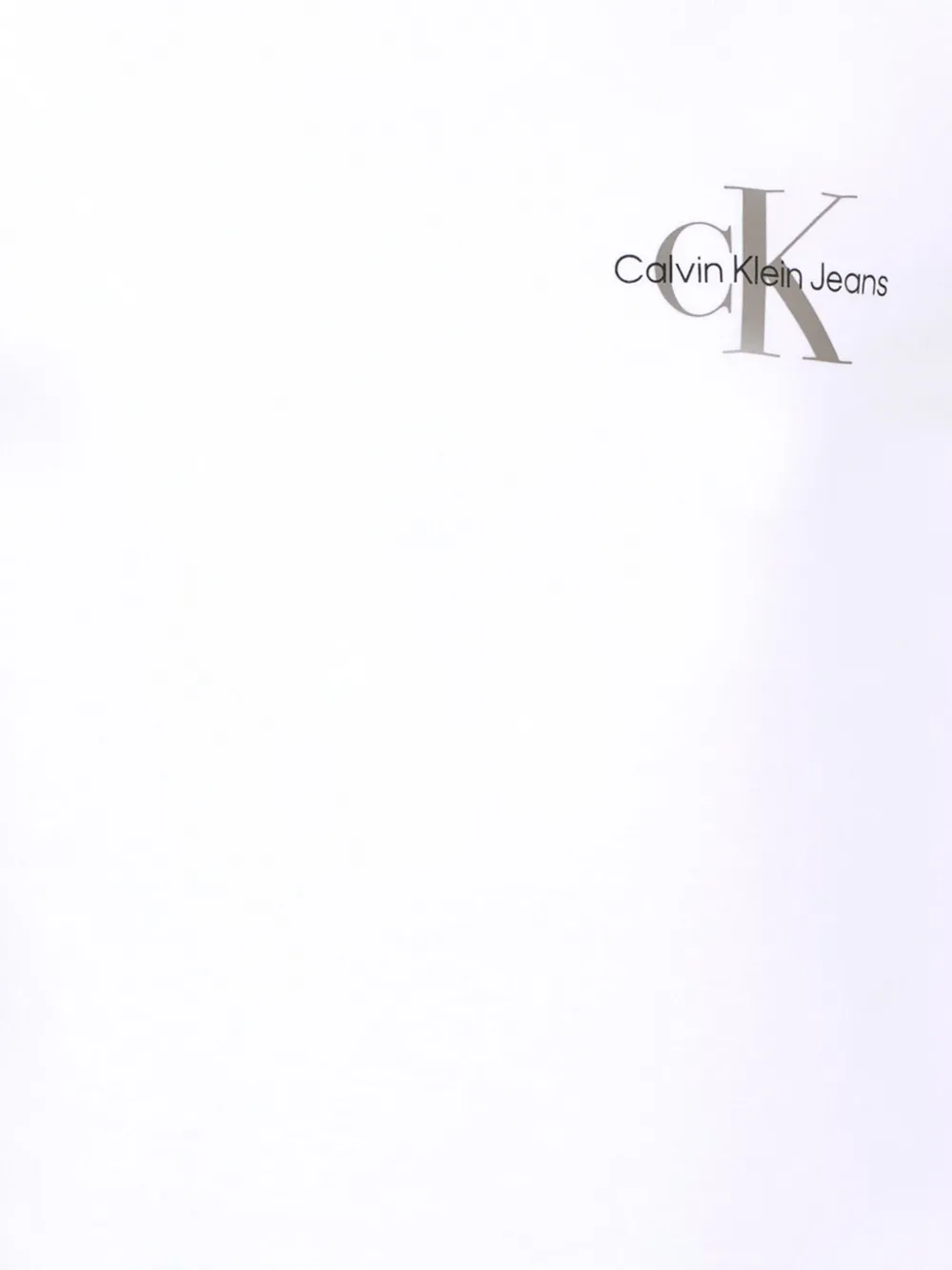 Calvin Klein Kids long-sleeve logo T-shirt Wit