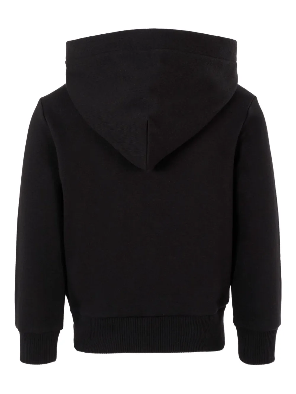 Calvin Klein Kids zip-up cotton hoodie Zwart