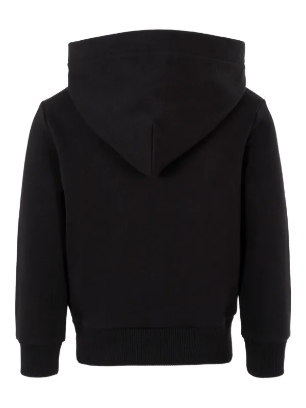 Calvin Klein Kids zip-up Cotton Hoodie Black FARFETCH ID
