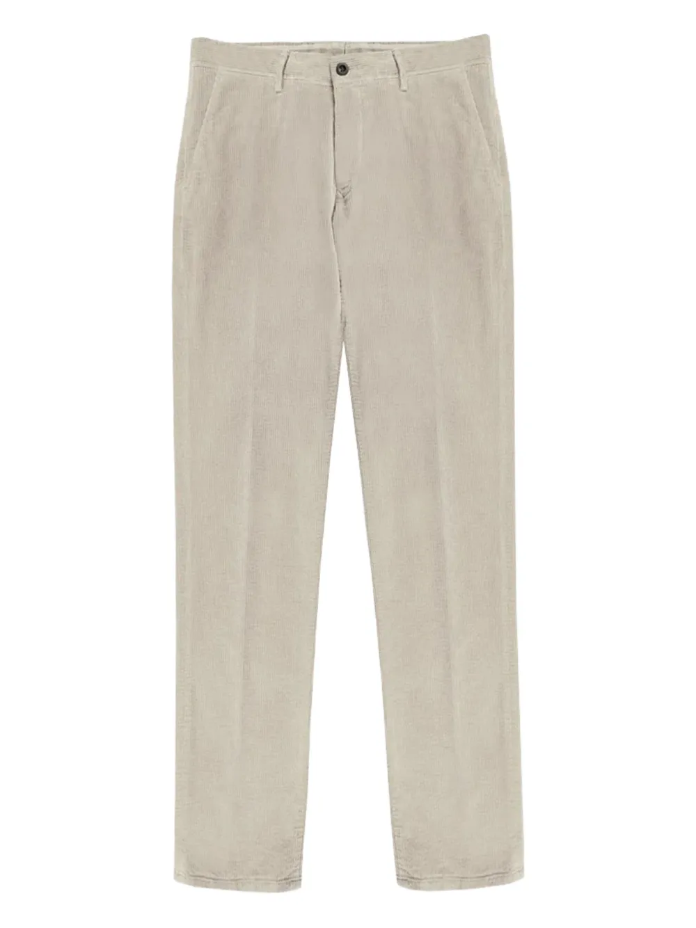 textured straight-leg trousers
