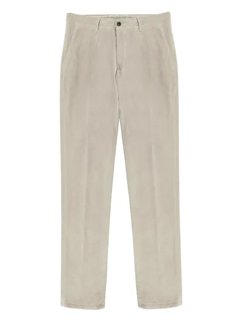Incotex textured straight-leg trousers