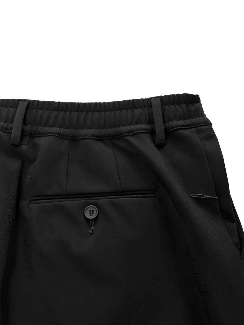 Cruna Pleated Drawstring Trousers In Black