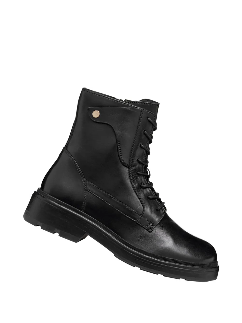 Geox Swelen lace-up platform boots Black