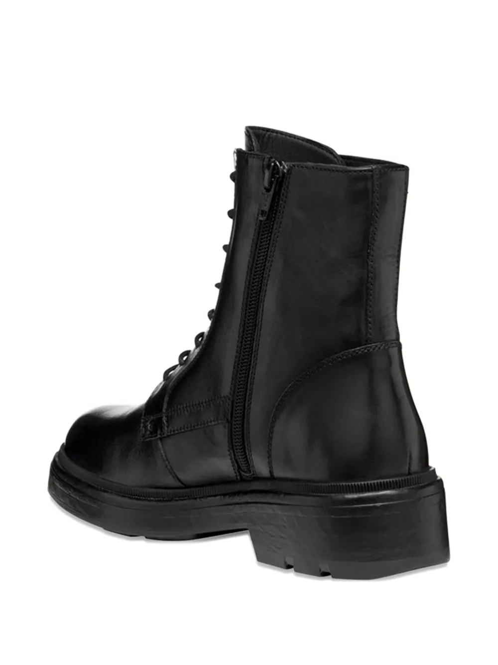 Geox Swelen lace-up platform boots Black