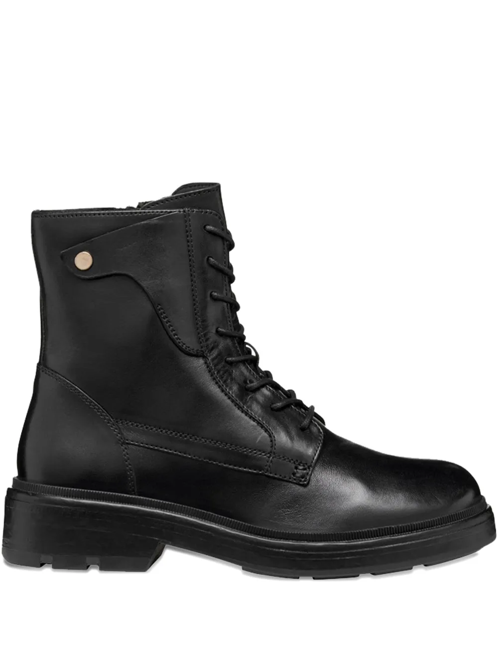 Geox Swelen lace-up platform boots Black