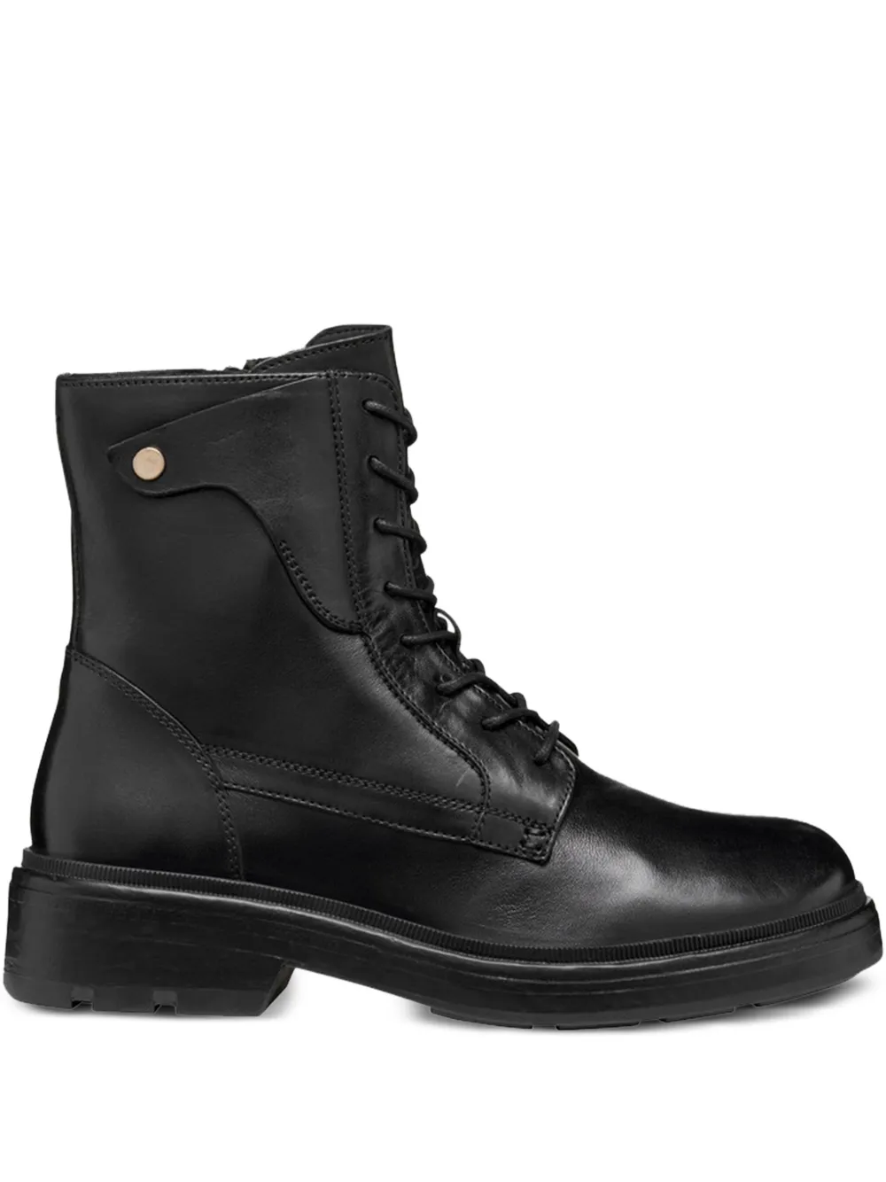 Geox Swelen lace-up platform boots Black
