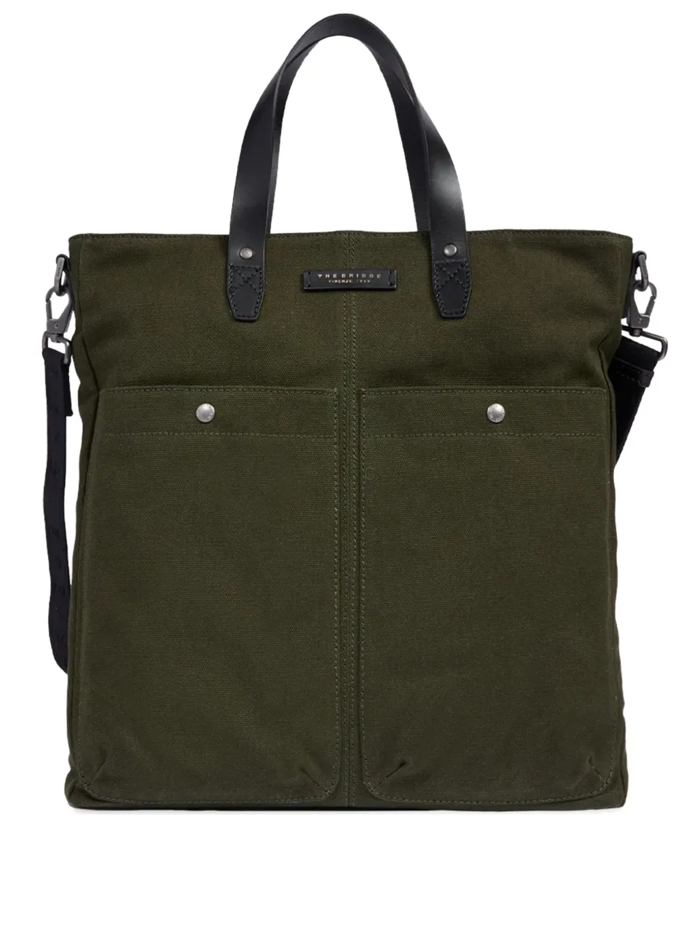The Bridge patch-pocket tote bag | Green | Image 1