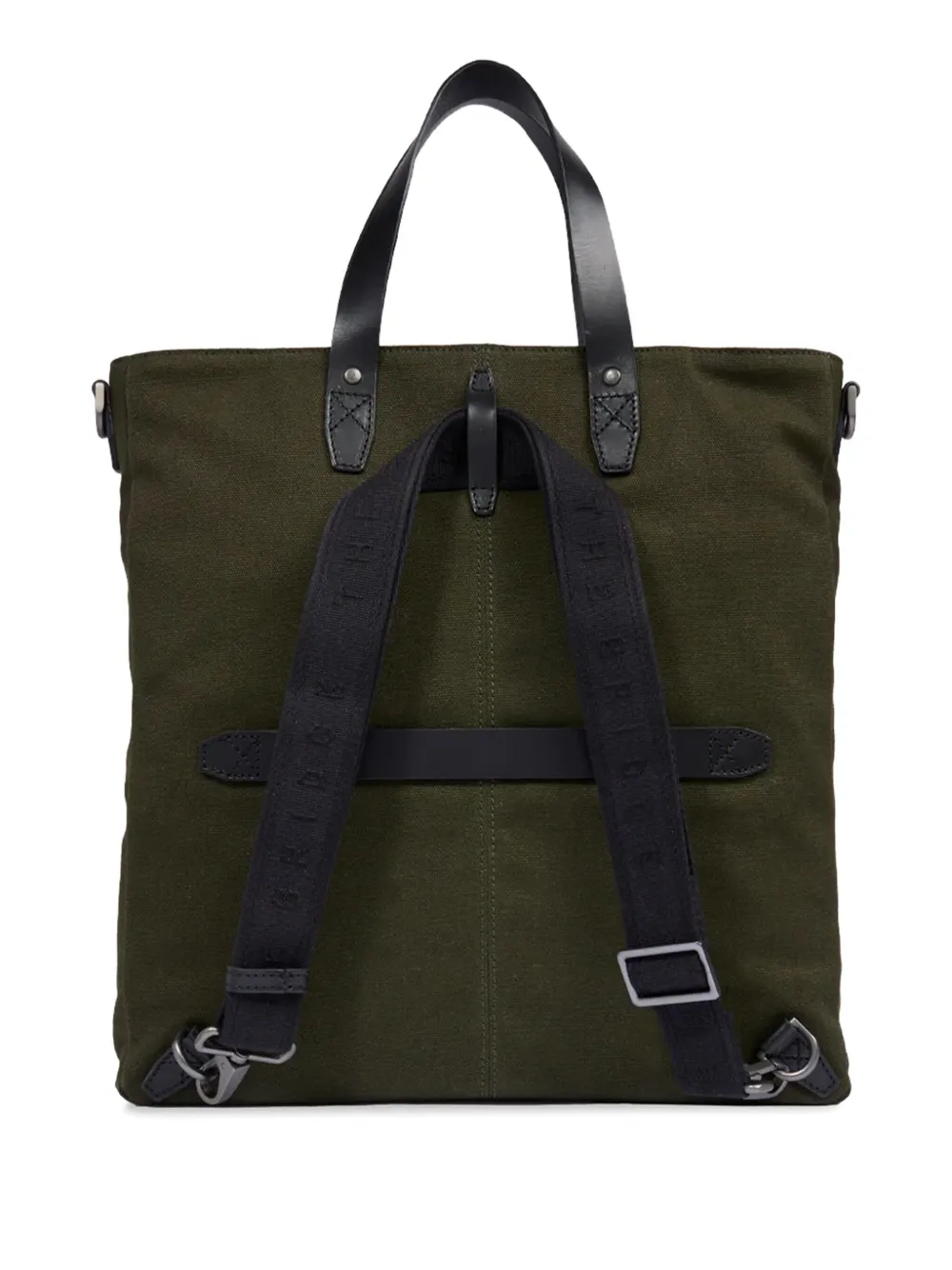 The Bridge patch-pocket tote bag - Groen