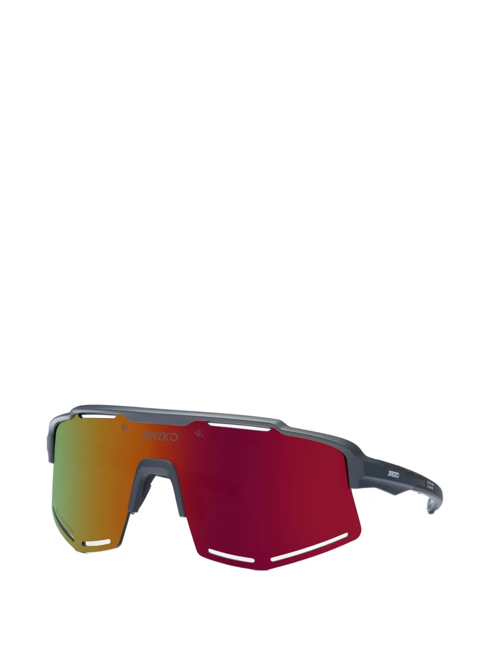 BRIKO Komi Sharp Lite zonnebril met shield montuur Grijs