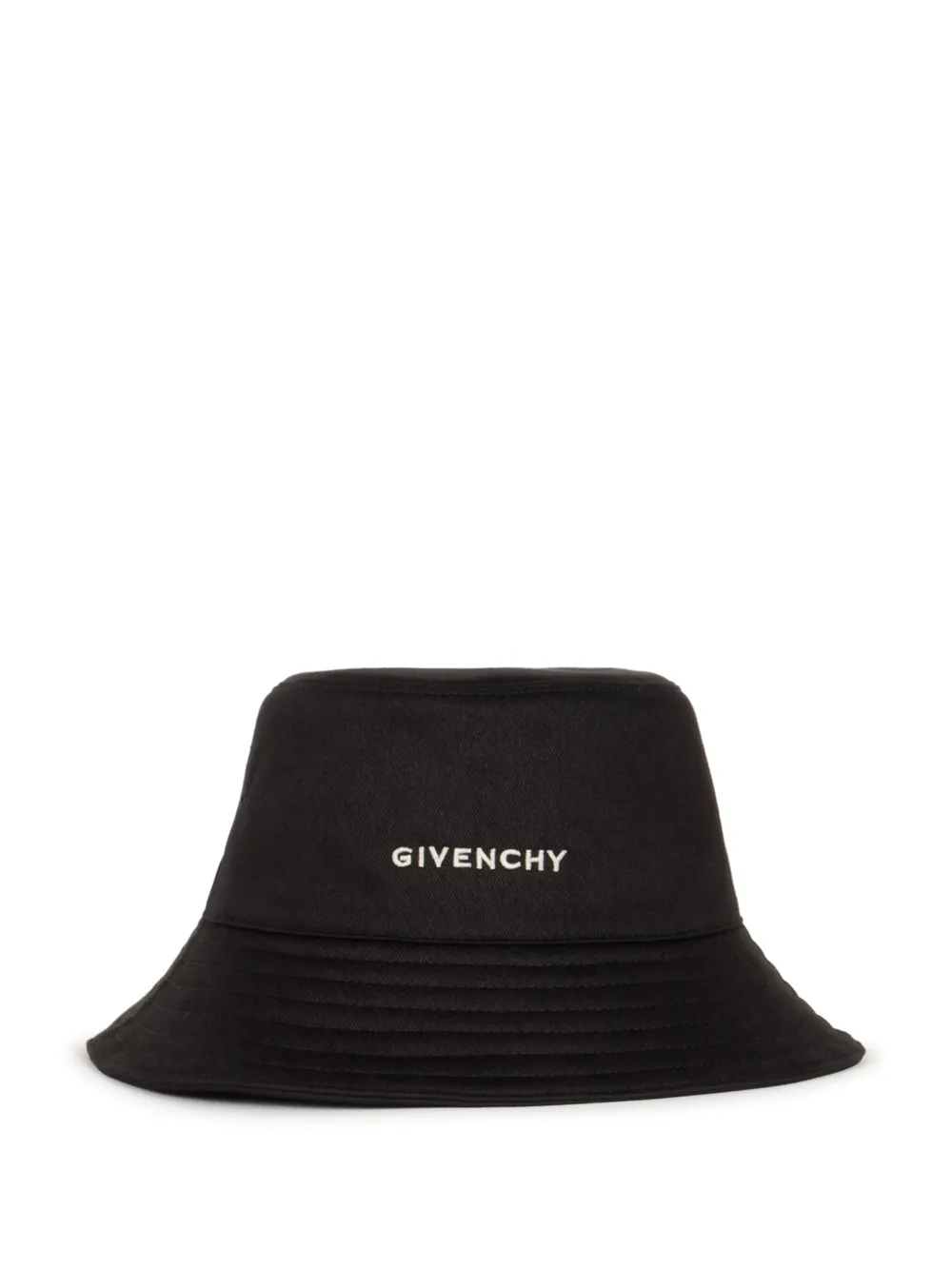 Givenchy logo-embroidered bucket hat Zwart