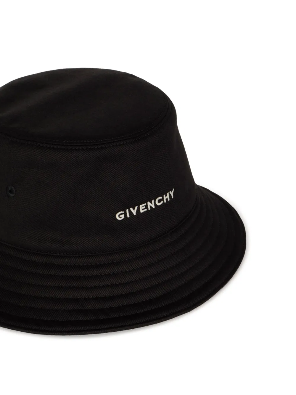 Givenchy logo-embroidered bucket hat Zwart