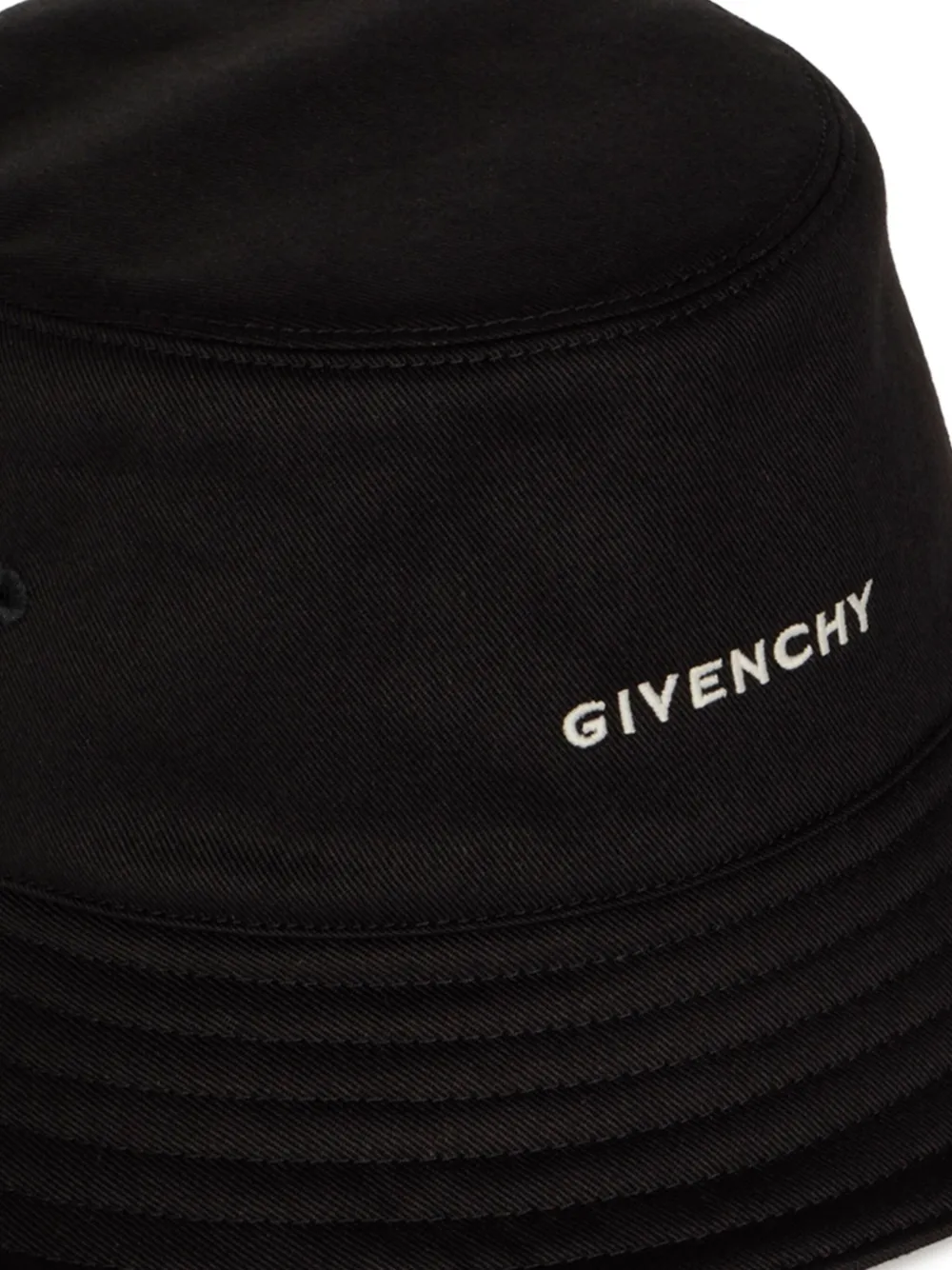 Givenchy logo-embroidered bucket hat Zwart