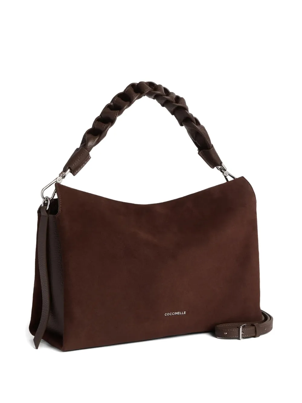 Coccinelle Boheme suede tote bag - Bruin