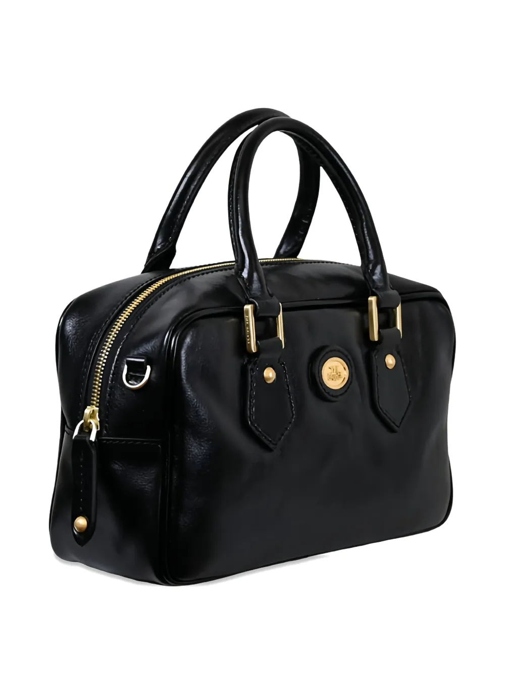 The Bridge Logo-plaque Tote Bag In Black