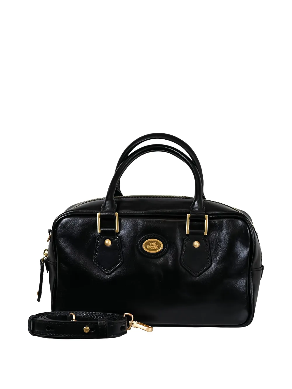 The Bridge Logo-plaque Tote Bag In Black