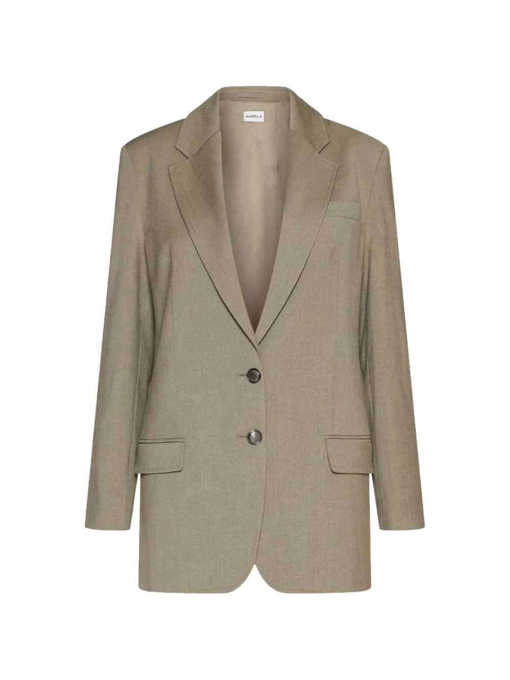 Marella Elegia two-button twill blazer - Neutrals