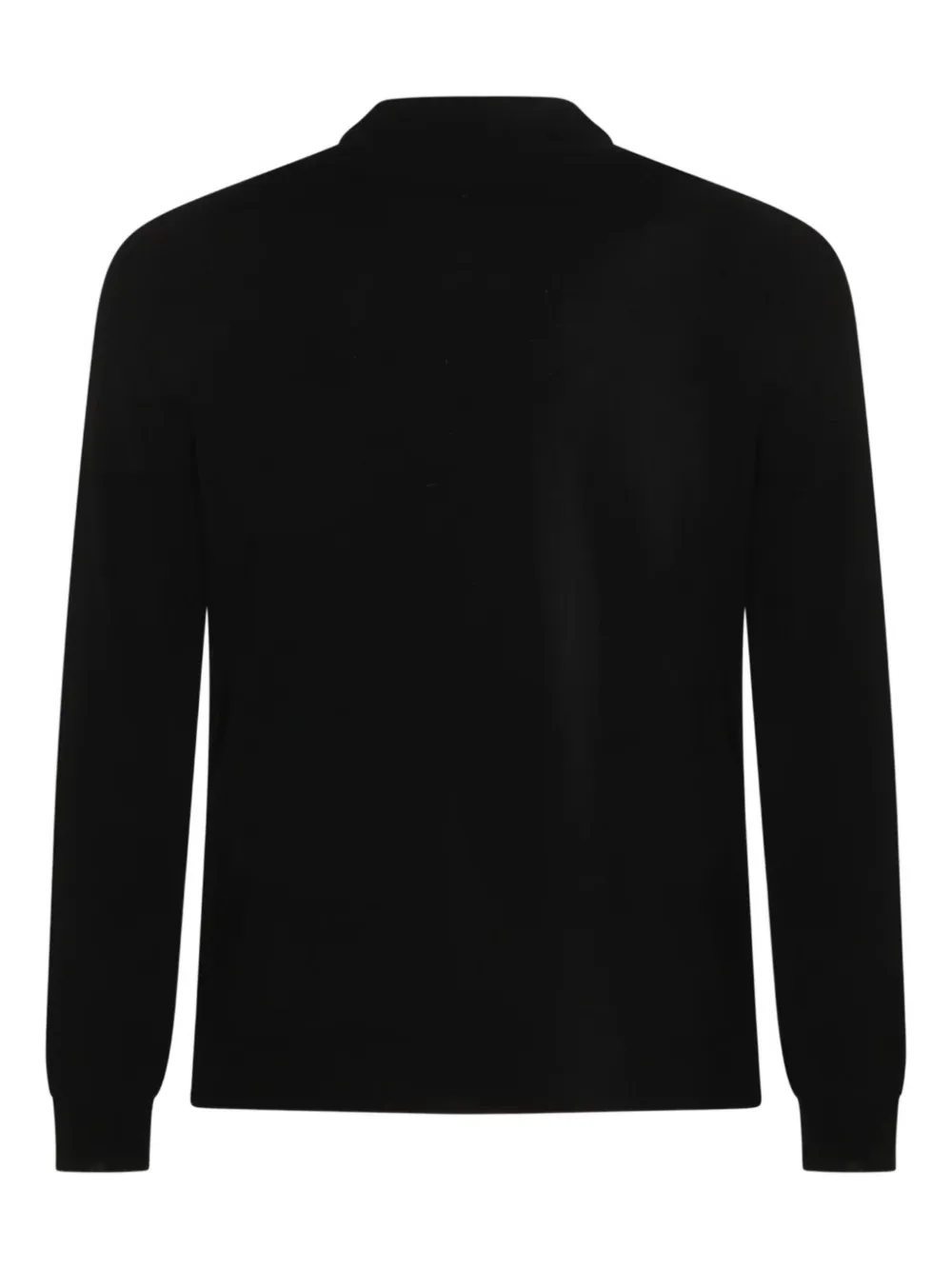 Zanone mock-neck long-sleeve sweater - Zwart