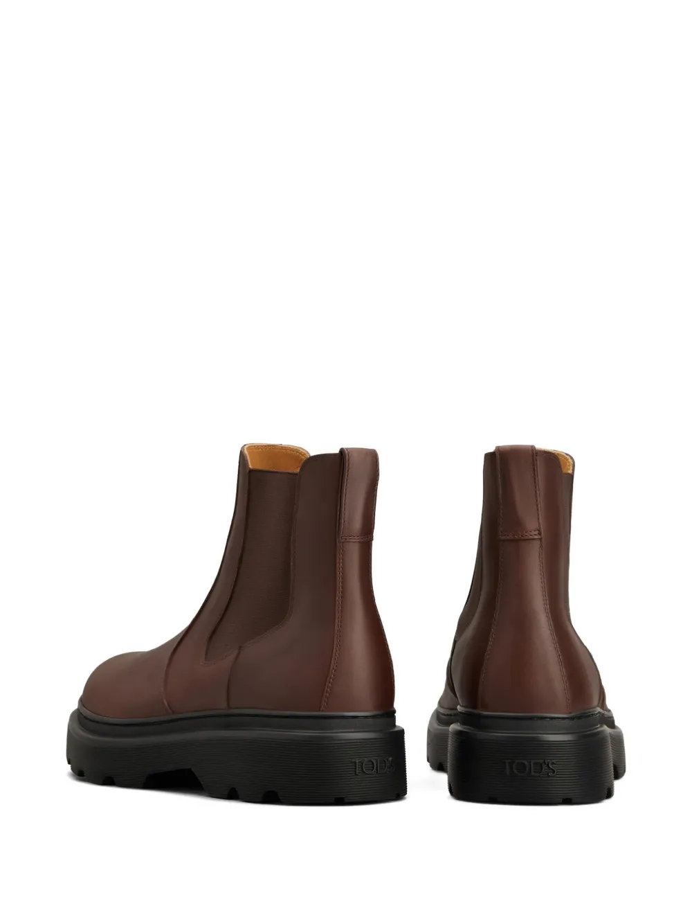 Tod's elastic-panelled chelsea boots Brown