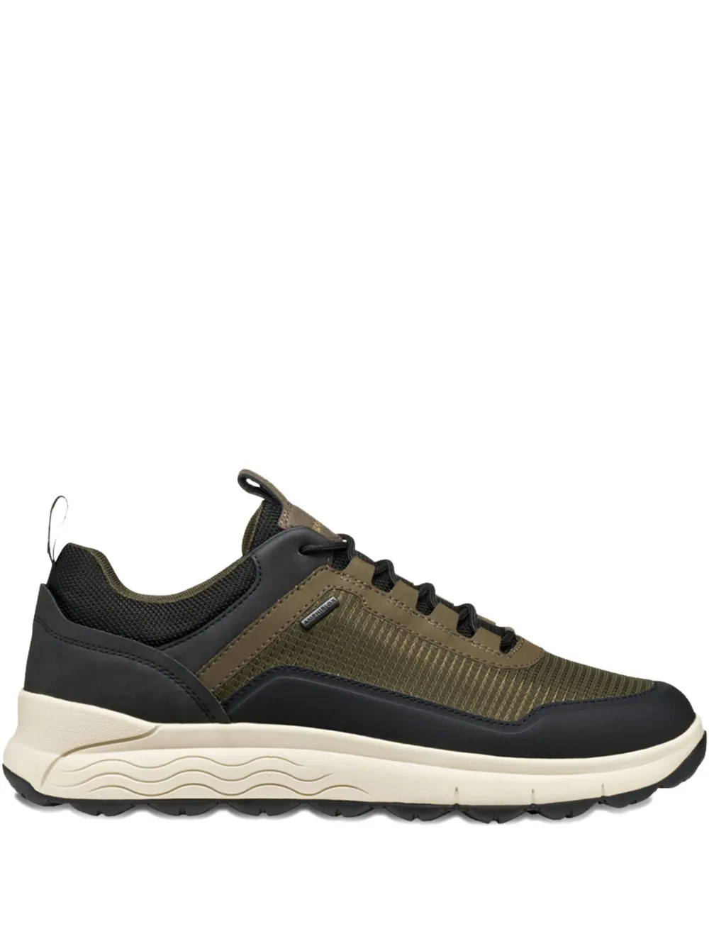 Geox textured panelled low-top sneakers | Green | Image 1