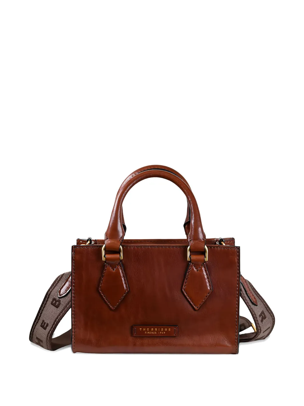The Bridge Leather Top-handle Tote Bag In Brown